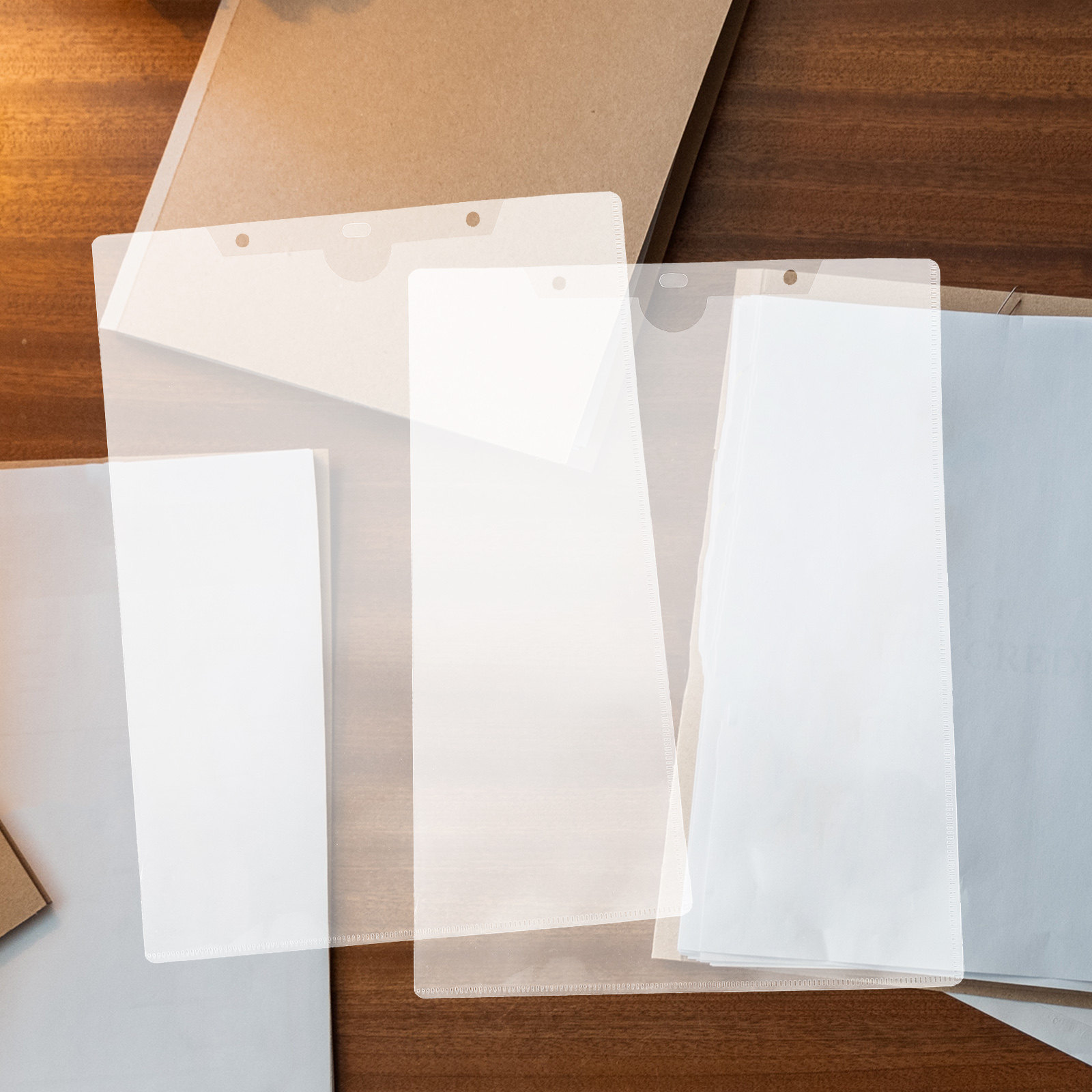 File Folder Hanging - 10Pcs Clear PP File Folder Sleeve