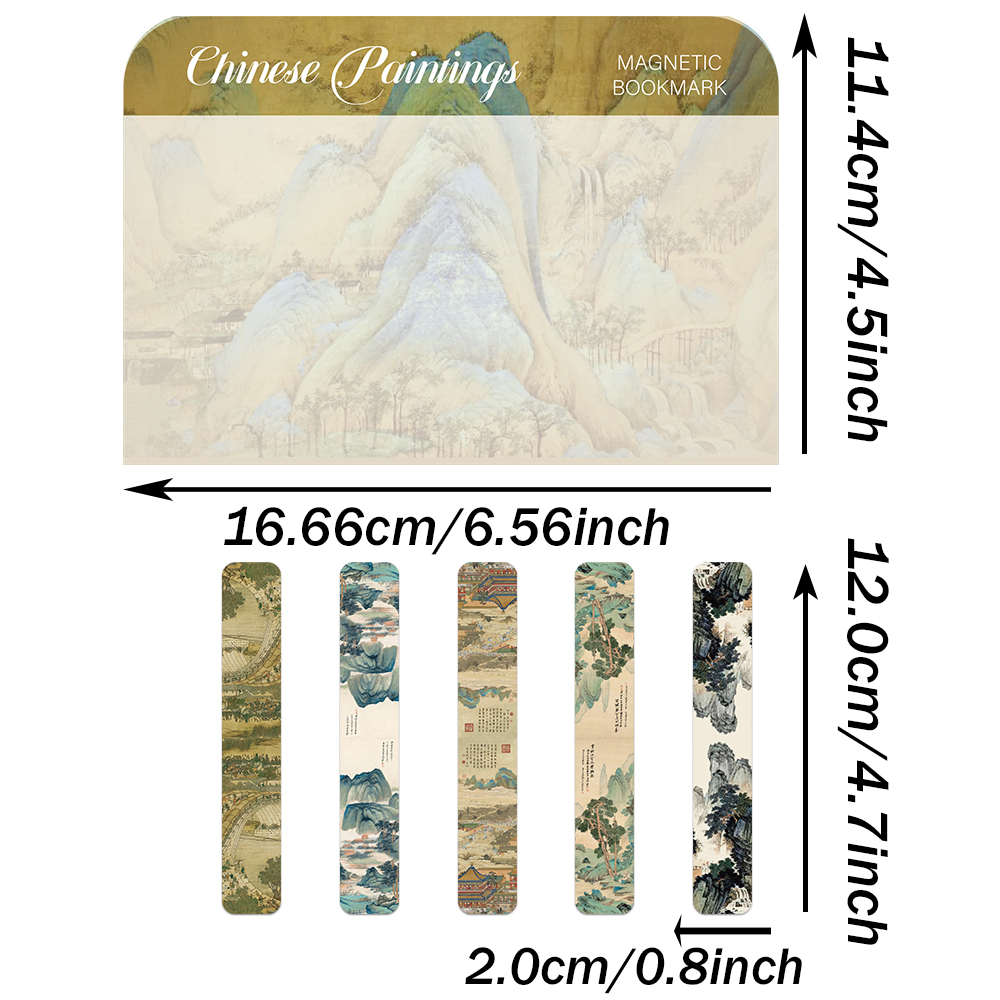 5PCS Chinese Ancient Style Mag - Bookmark Magnetic Clip incelemesi ve fiyatı