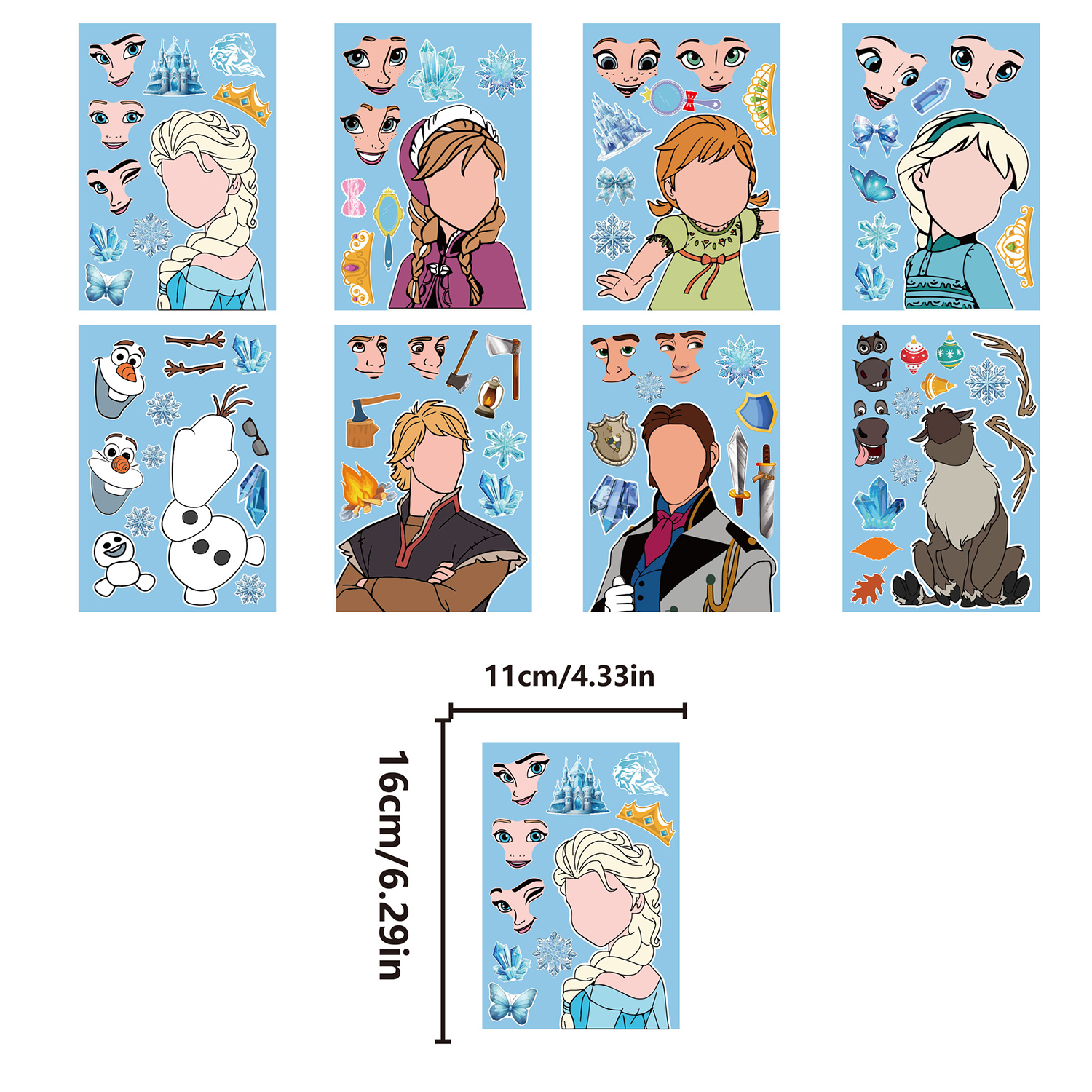 Frozen Queen Party Sticker Els - Memo Pad Sticky incelemesi ve fiyatı