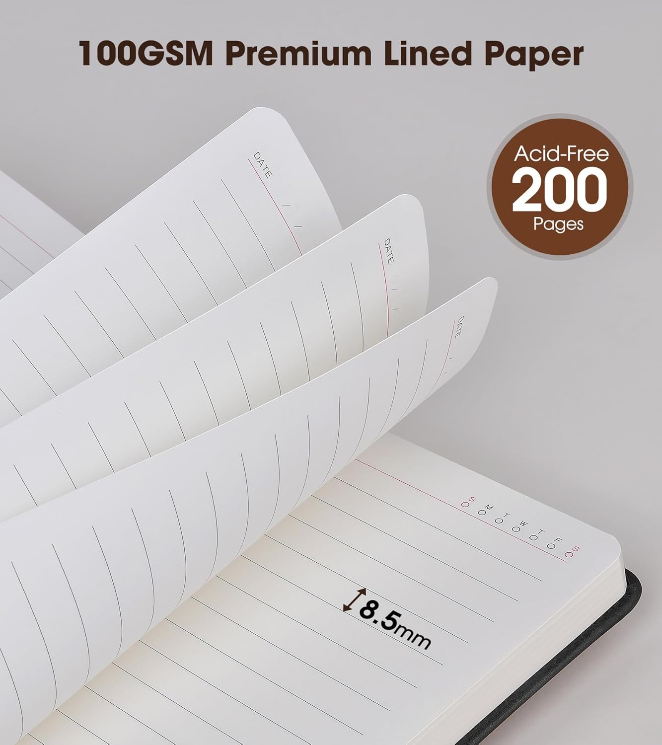 A5 Lined Leather Journal Noteb - Journal Leather Hardcover incelemesi ve fiyatı