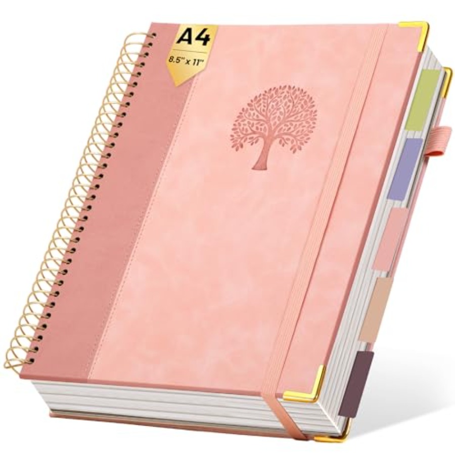 Hardcover Spiral Notebook 8.5