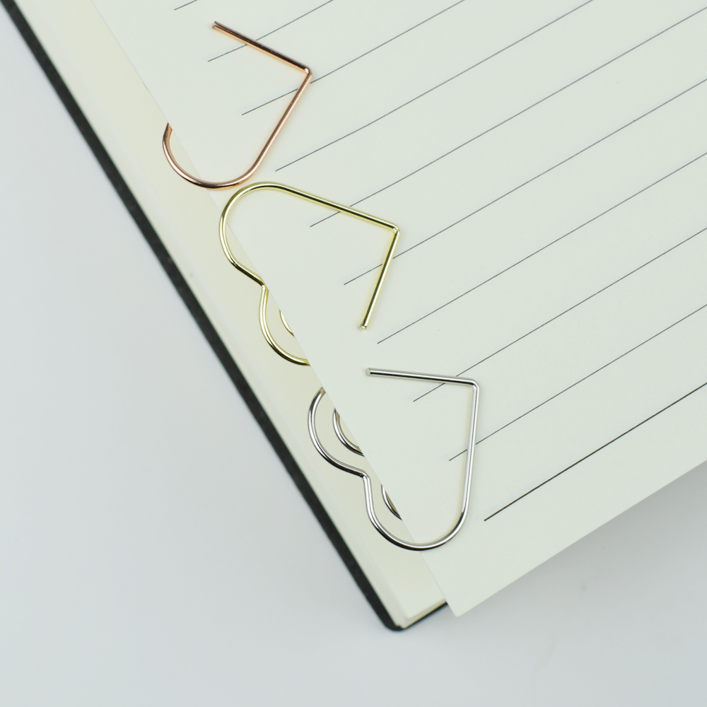 12-Piece Set Heart Paper Clips - Binder Clip Assorted incelemesi ve fiyatı