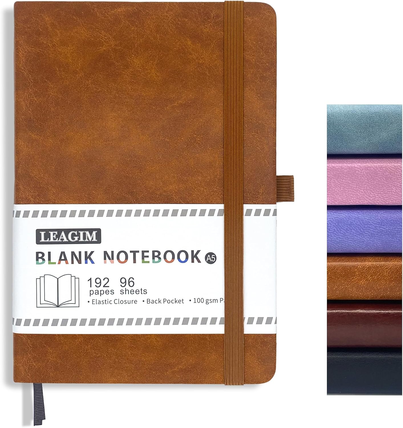 A5 Blank Journal Notebook 192  - Journal Leather Hardcover incelemesi ve fiyatı