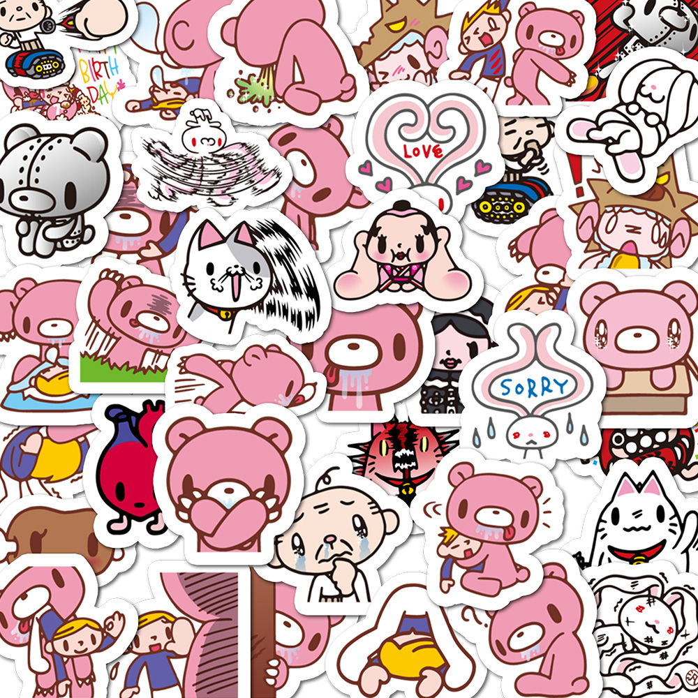 40pcs Cartoon Gloomy Bear & CH - Memo Pad Sticky incelemesi ve fiyatı