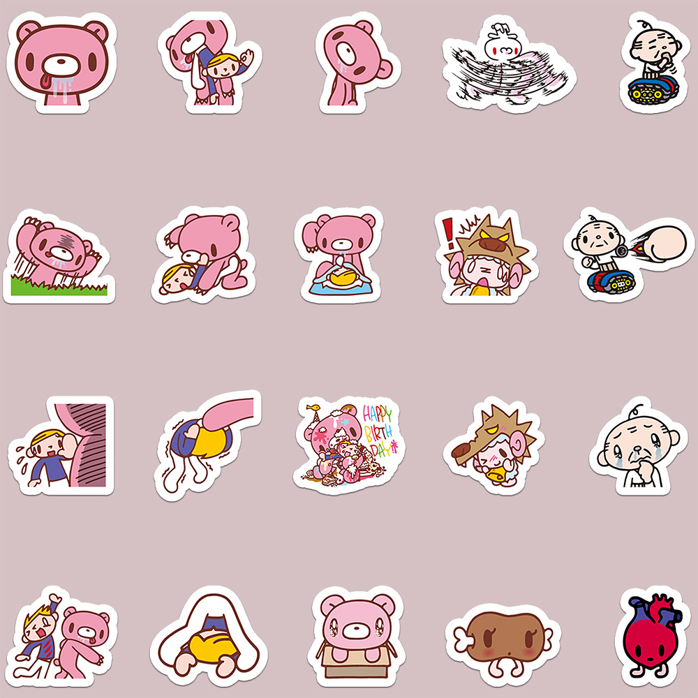 40pcs Cartoon Gloomy Bear & CH - Memo Pad Sticky incelemesi ve fiyatı
