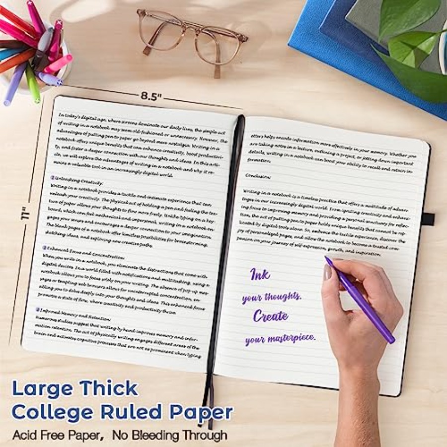 College Ruled Notebook, A4 Har - Journal Leather Hardcover incelemesi ve fiyatı