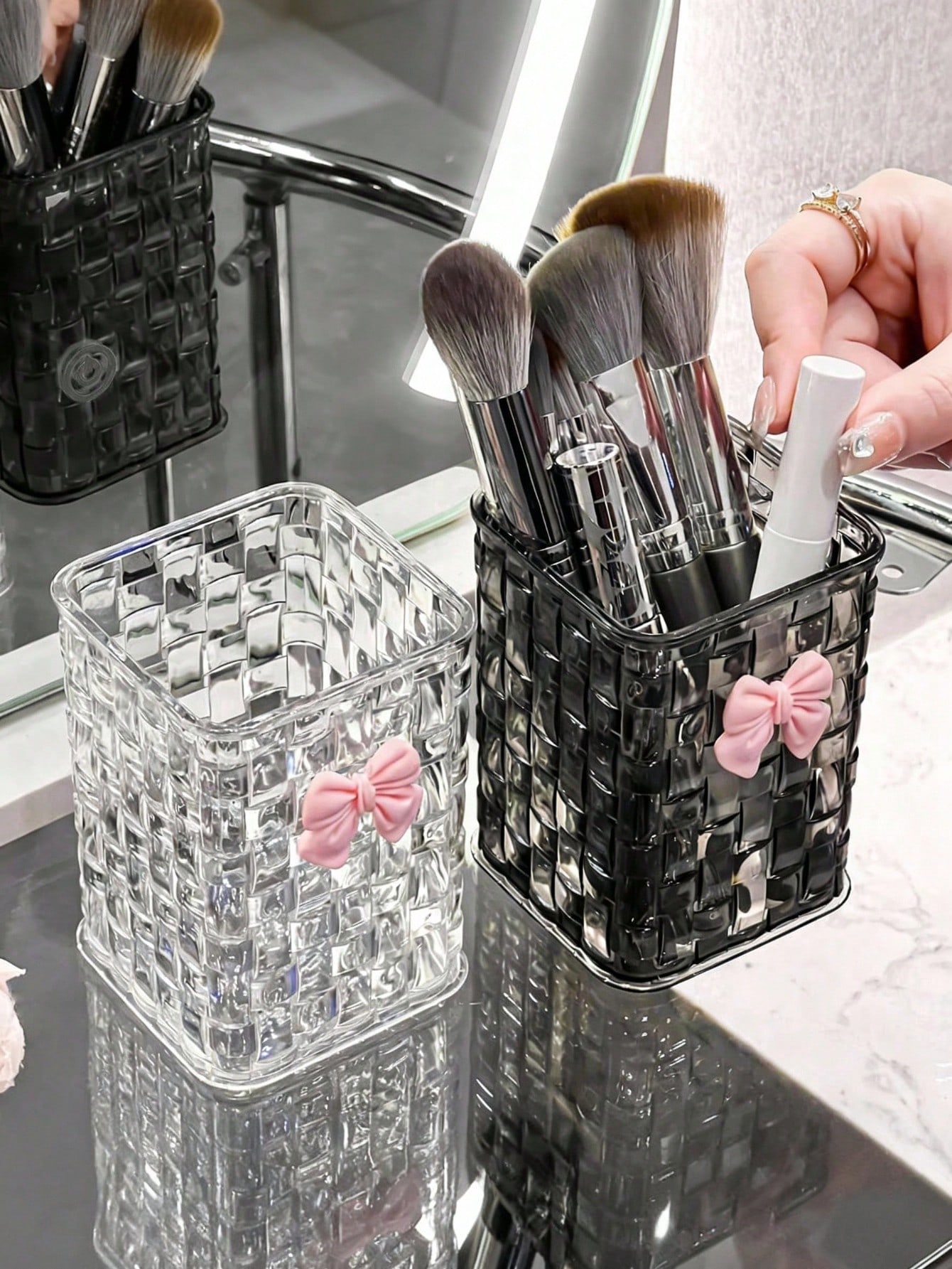1pc Woven Texture Makeup Brush - Office Stationery And Supply incelemesi ve fiyatı