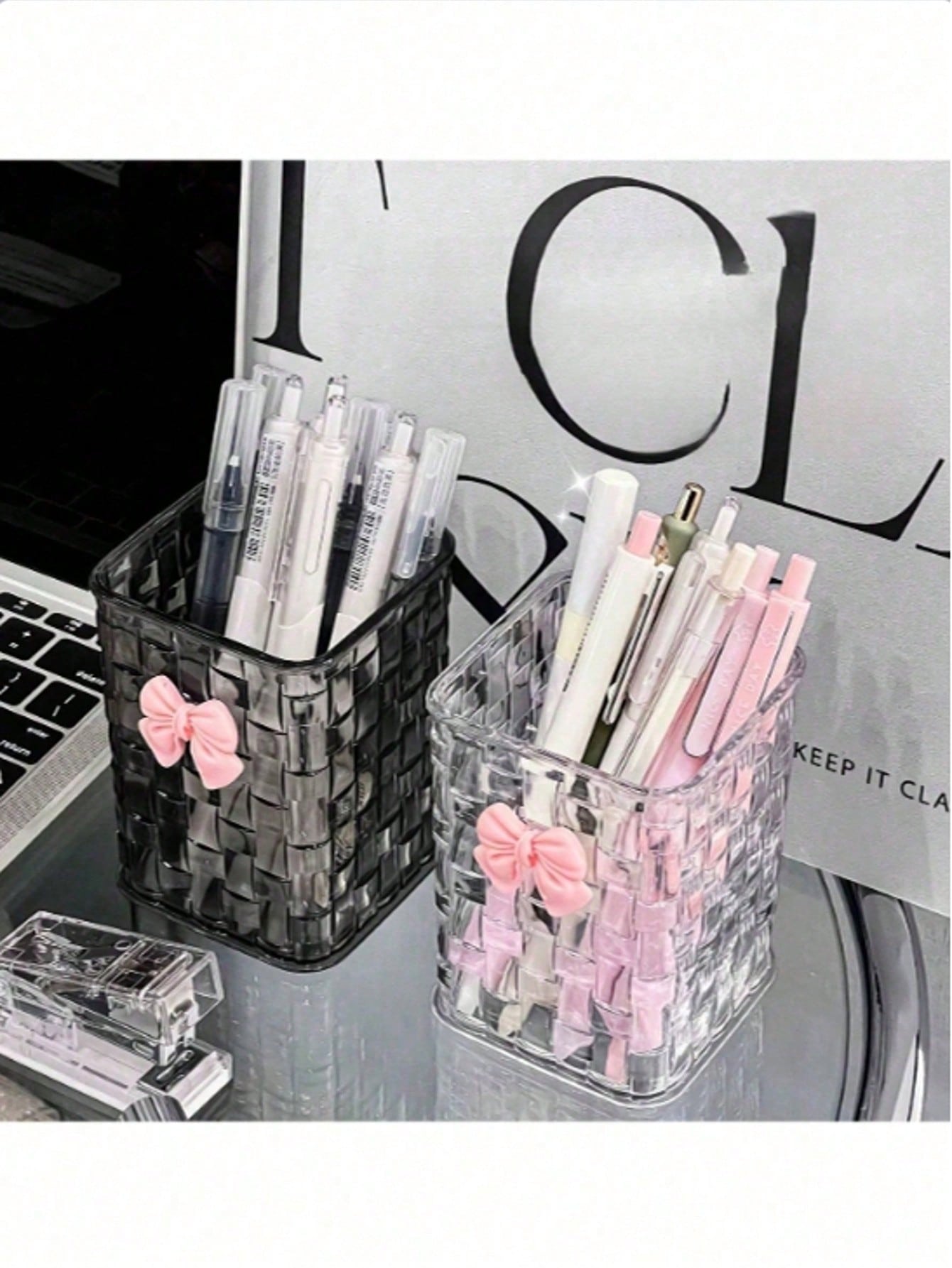 1pc Woven Texture Makeup Brush - Office Stationery And Supply incelemesi ve fiyatı