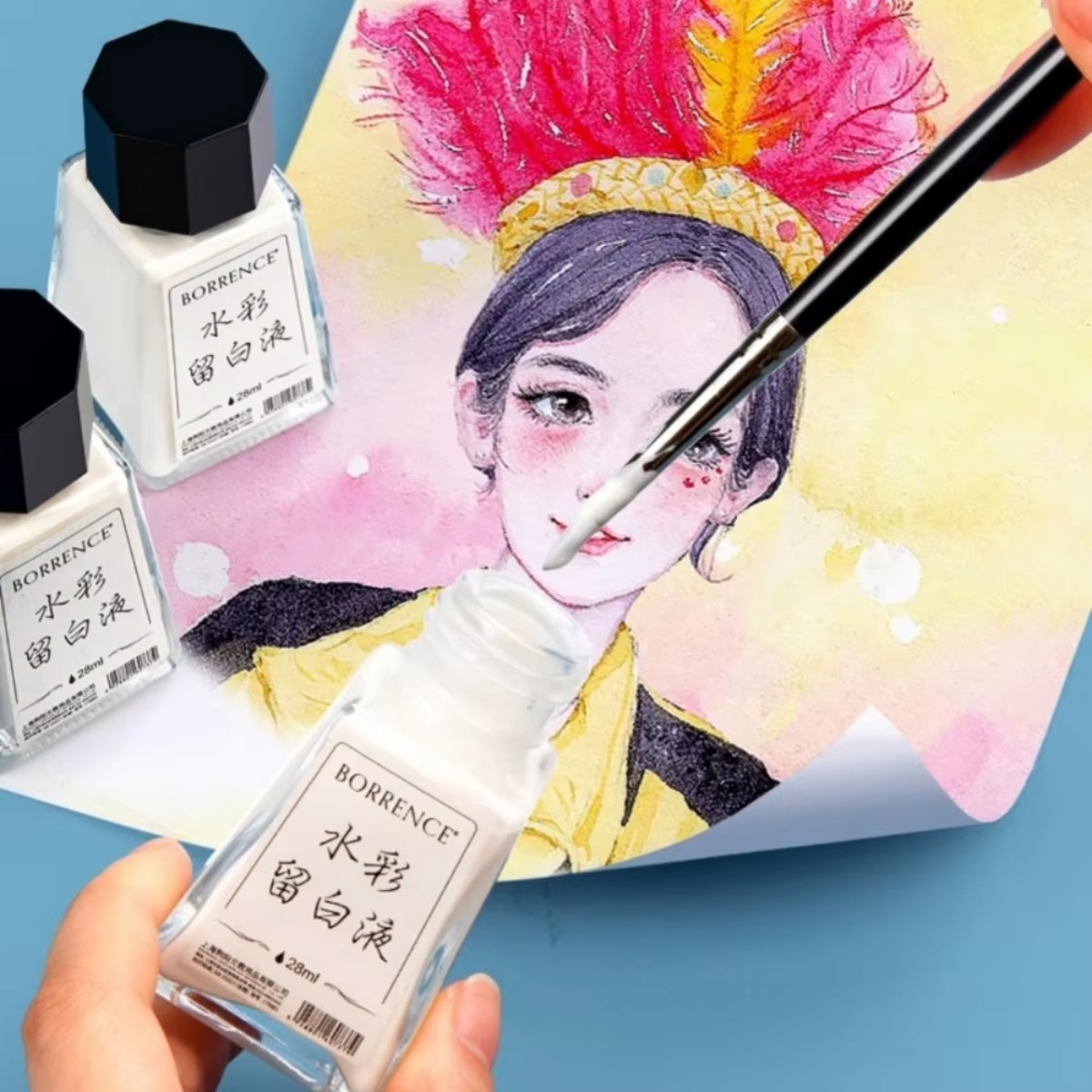Borrence 28ml Watercolor Maski - Correction Fluid White incelemesi ve fiyatı