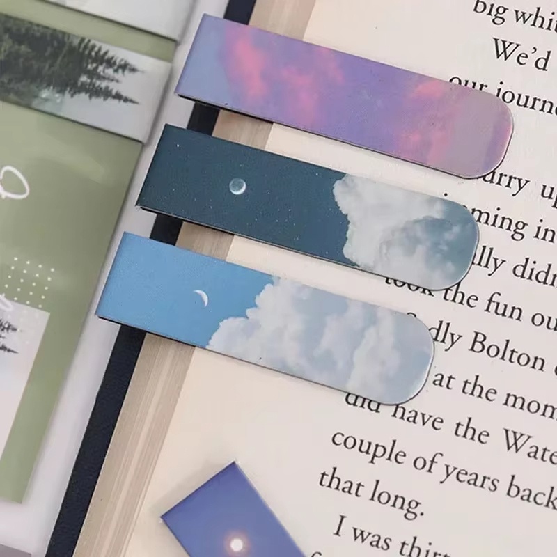 2pcs Fantasy Landscape Themed  - Bookmark Magnetic Clip incelemesi ve fiyatı