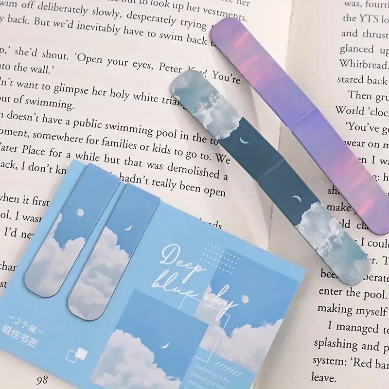 2Pcs Landscape Themed Magnetic - Bookmark Magnetic Clip incelemesi ve fiyatı