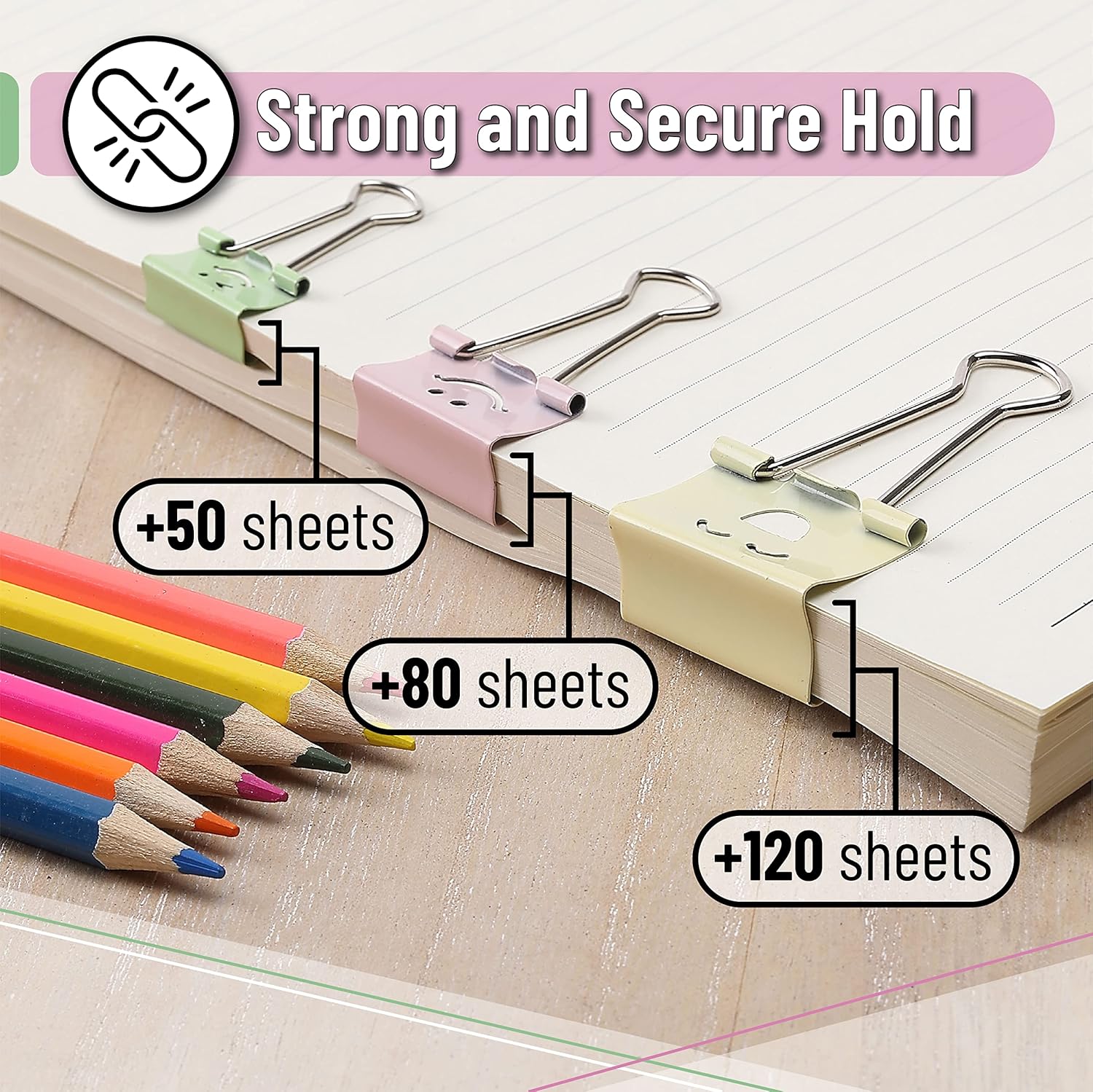 Smiley Binder Clips 80 Pack, A - Binder Clip Assorted incelemesi ve fiyatı