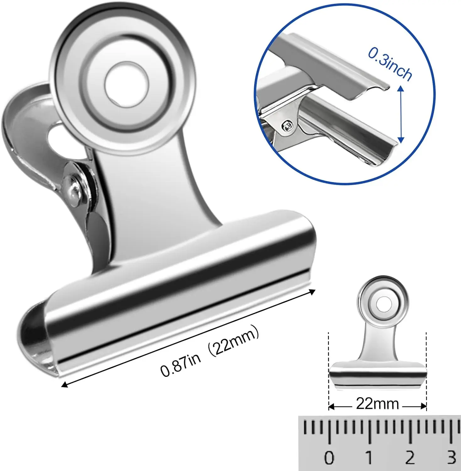 40/20PCS  Set Mini 21x23mm Met - Binder Clip Assorted incelemesi ve fiyatı