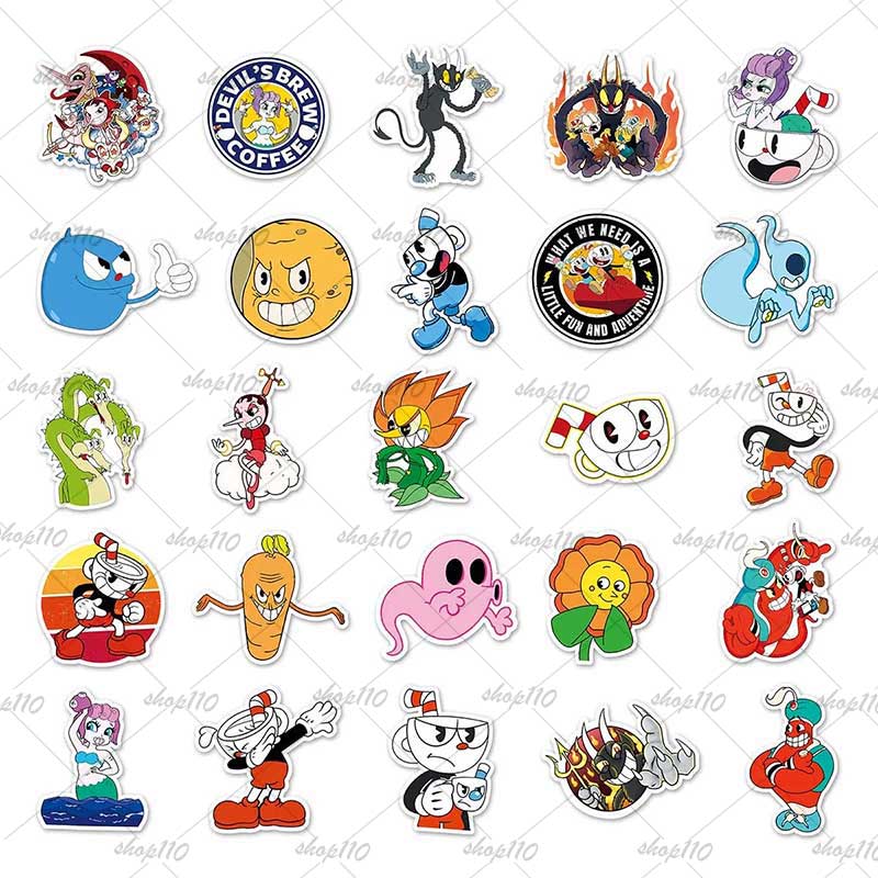 Cuphead Sticker Boy Game Gift  - Memo Pad Sticky incelemesi ve fiyatı