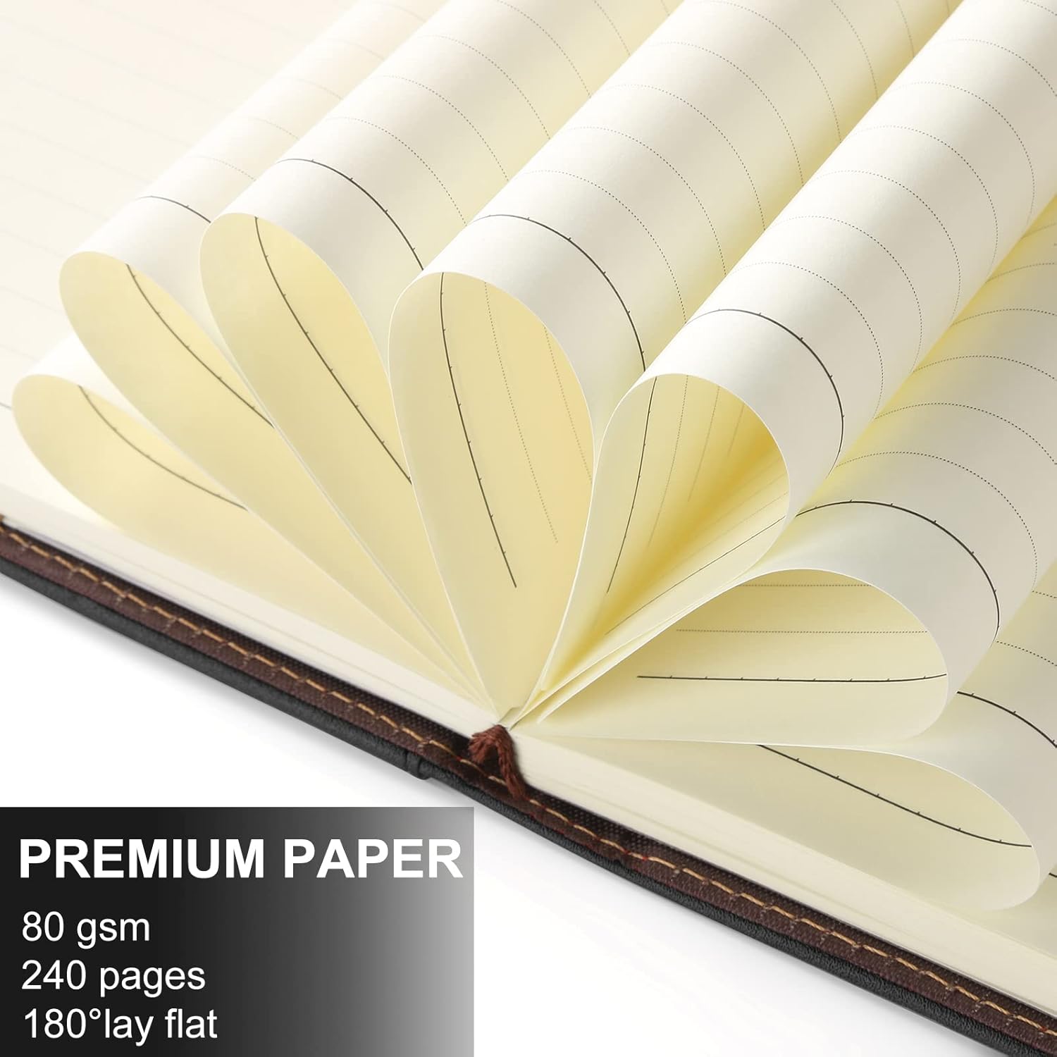 A5 Lined Leather Journal with  - Journal Leather Hardcover incelemesi ve fiyatı