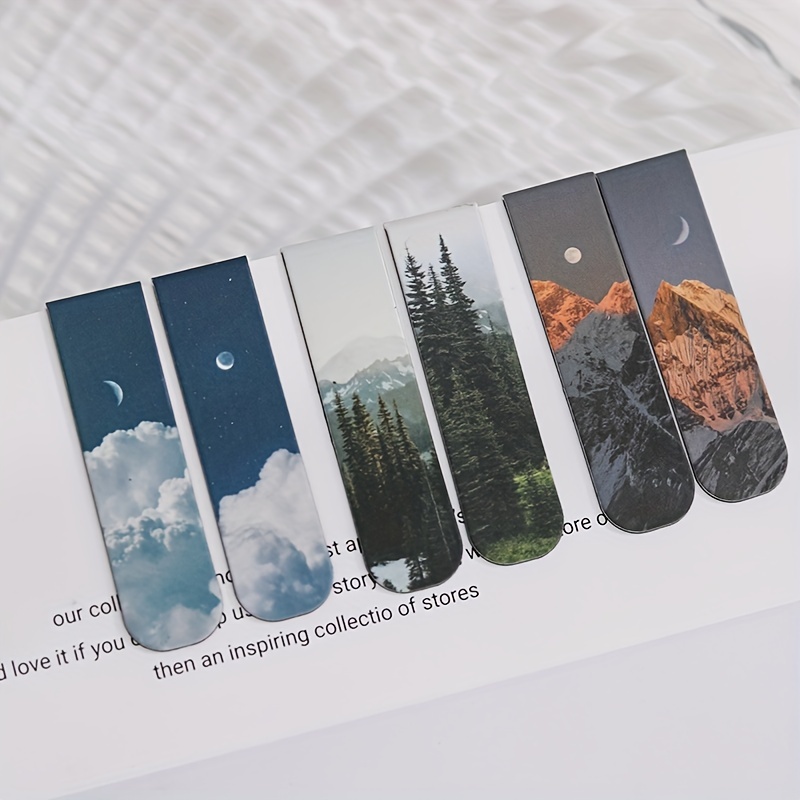 2pcs Landscape Themed Magnetic - Bookmark Magnetic Clip incelemesi ve fiyatı