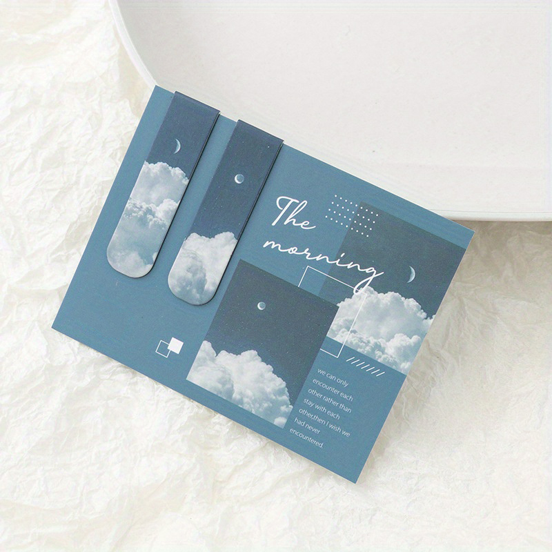 2pcs Landscape Themed Magnetic - Bookmark Magnetic Clip incelemesi ve fiyatı