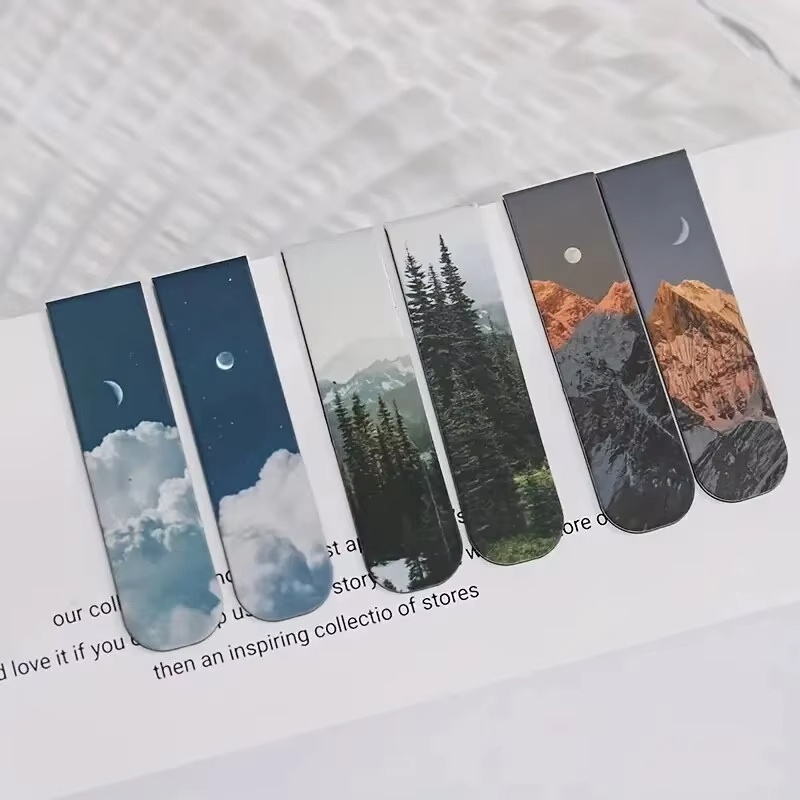 2pcs Fantasy Landscape Bookmar - Bookmark Magnetic Clip incelemesi ve fiyatı