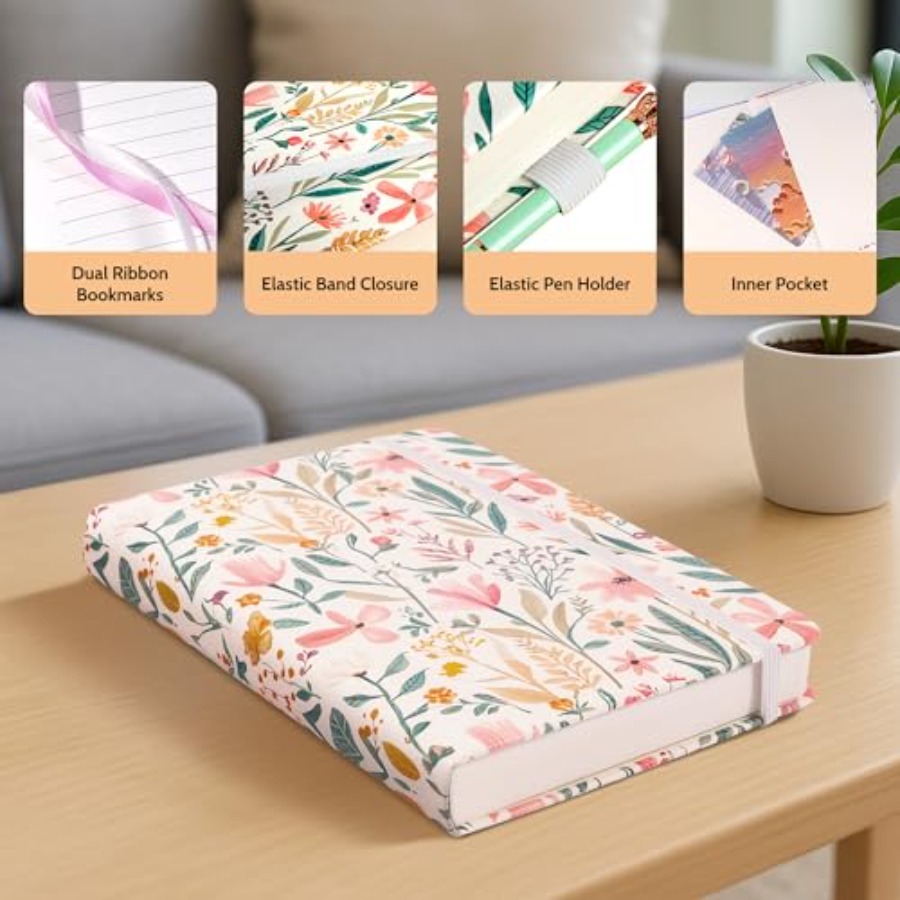 Floral Lined Journal for Women - Journal Leather Hardcover incelemesi ve fiyatı
