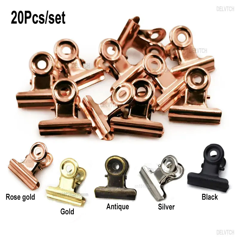 20PCS/Set 21mm*23mm Round Meta - Binder Clip Assorted incelemesi ve fiyatı