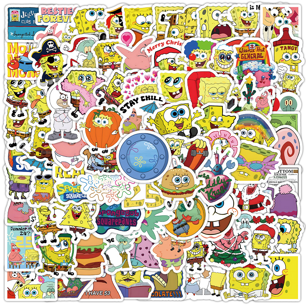 100pcs Kawaii SpongeBob Cartoo - Memo Pad Sticky incelemesi ve fiyatı