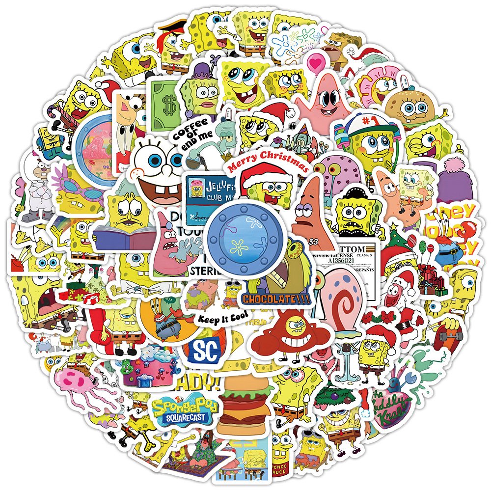 100pcs Kawaii SpongeBob Cartoo - Memo Pad Sticky incelemesi ve fiyatı