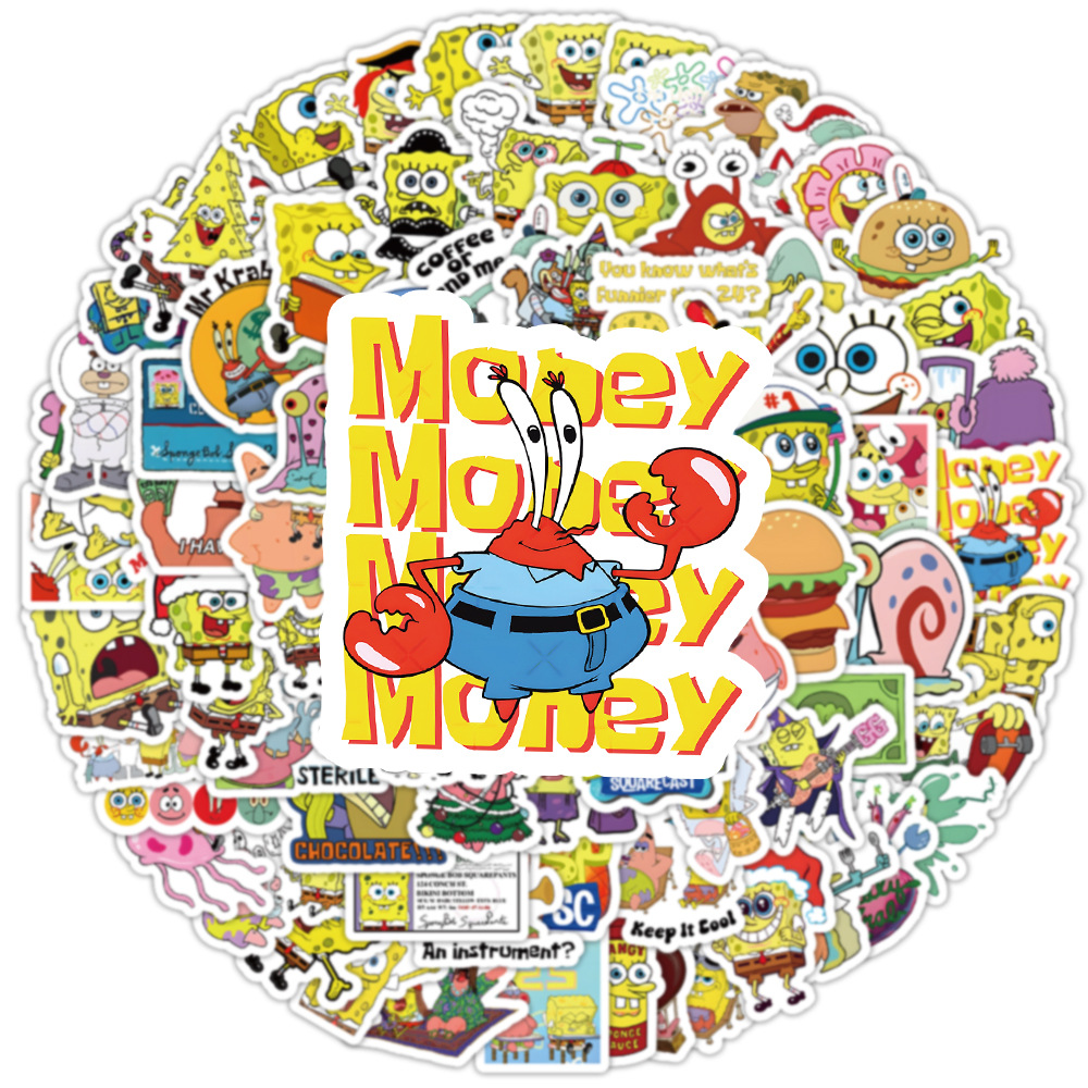 100pcs Kawaii SpongeBob Cartoo - Memo Pad Sticky incelemesi ve fiyatı