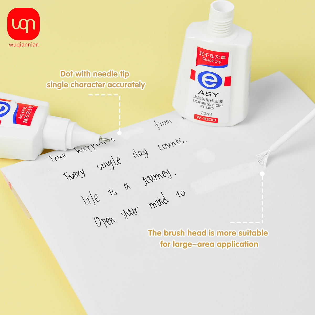 WQN Quick-Dry Correction Fluid - Correction Fluid White incelemesi ve fiyatı