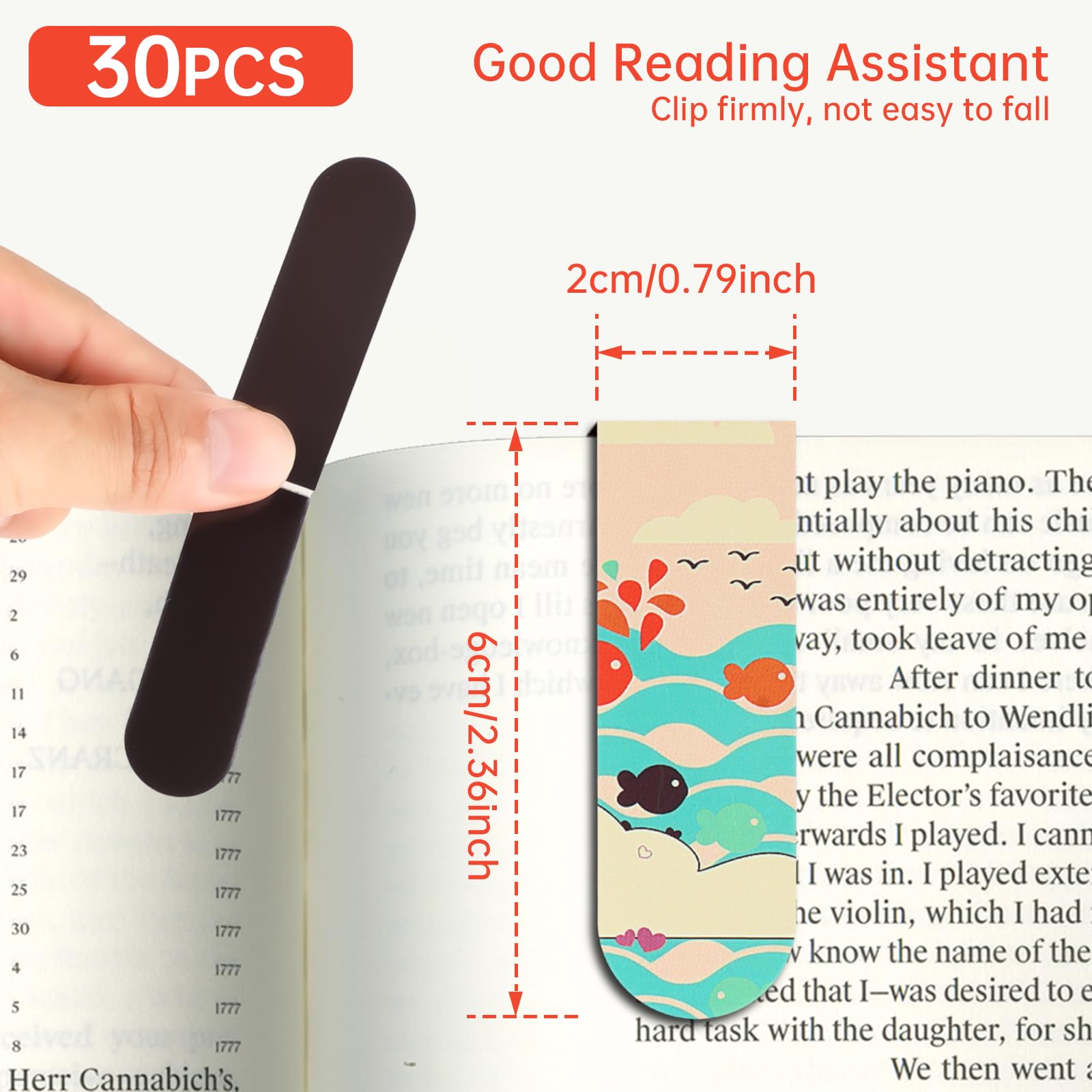 18pcs/30pcs Magnetic Bookmarks - Bookmark Magnetic Clip incelemesi ve fiyatı