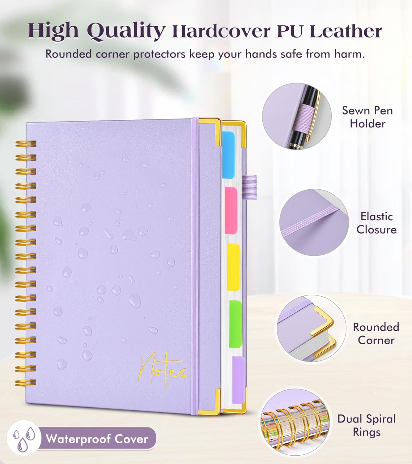 Spiral Notebook Journal with R - Journal Leather Hardcover incelemesi ve fiyatı