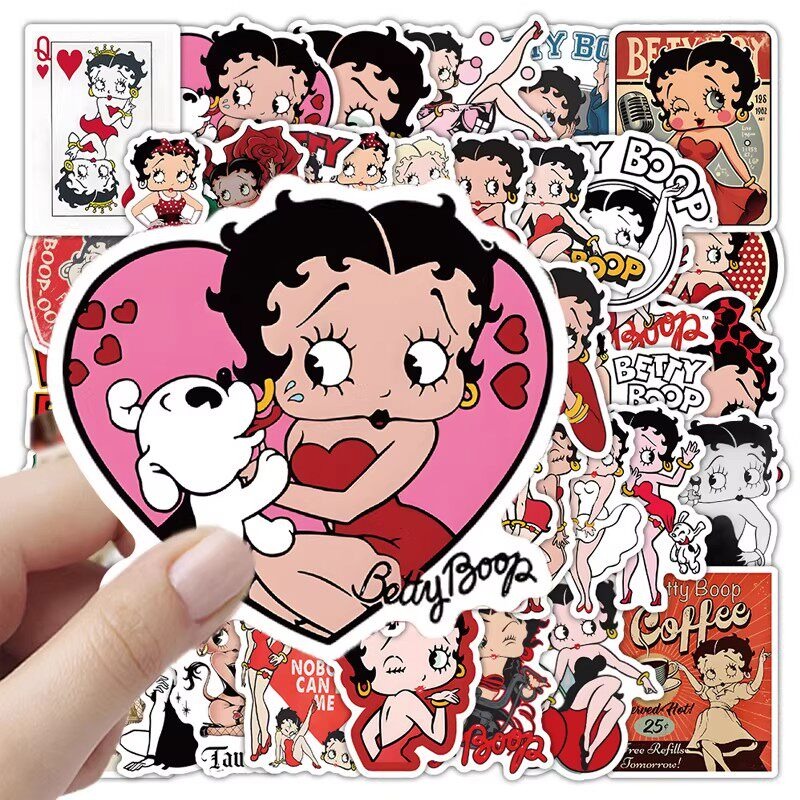 New 50PCS Betty Boop Sticker A - Memo Pad Sticky incelemesi ve fiyatı