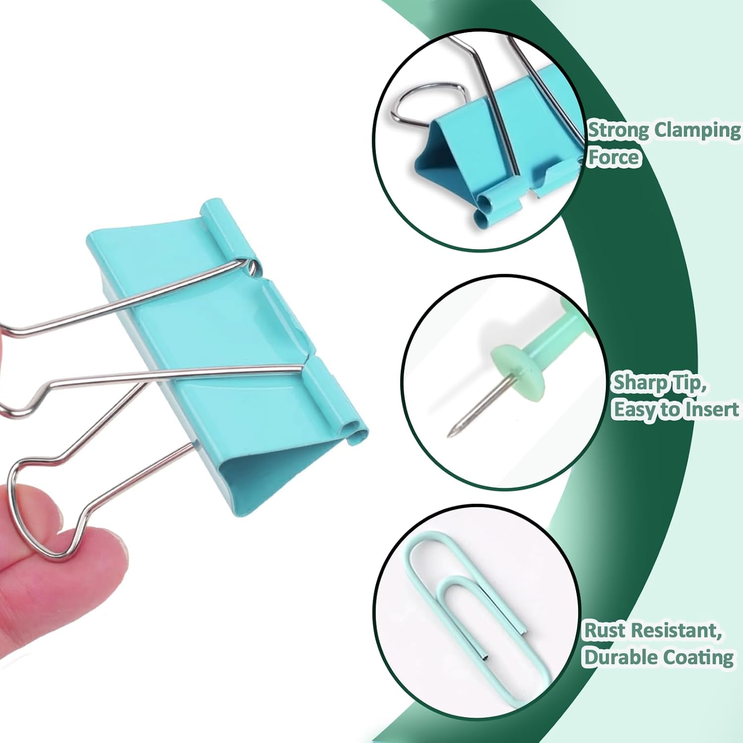 Colored Paper Clips and Binder - Binder Clip Assorted incelemesi ve fiyatı