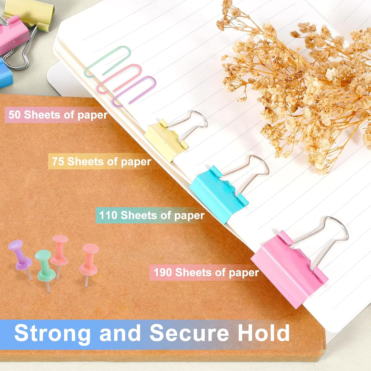 Colored Paper Clips and Binder - Binder Clip Assorted incelemesi ve fiyatı