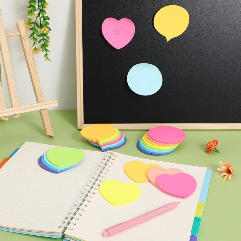 【3 Styles Heart Memo Pads】720  - Total Stationery & Office Supply incelemesi ve fiyatı