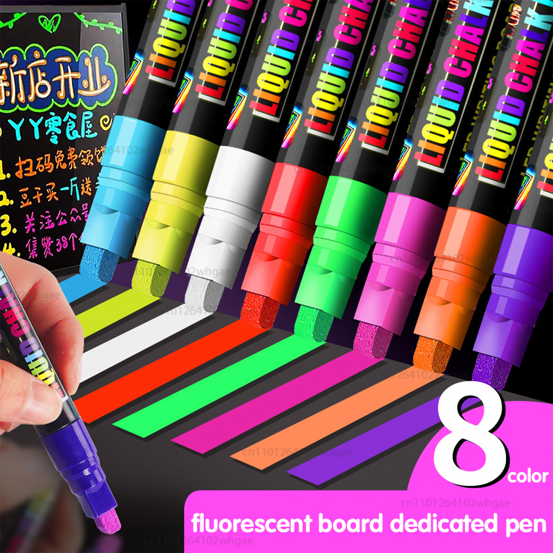8Color 8mm Liquid Chalk Erasab - Correction Fluid White incelemesi ve fiyatı