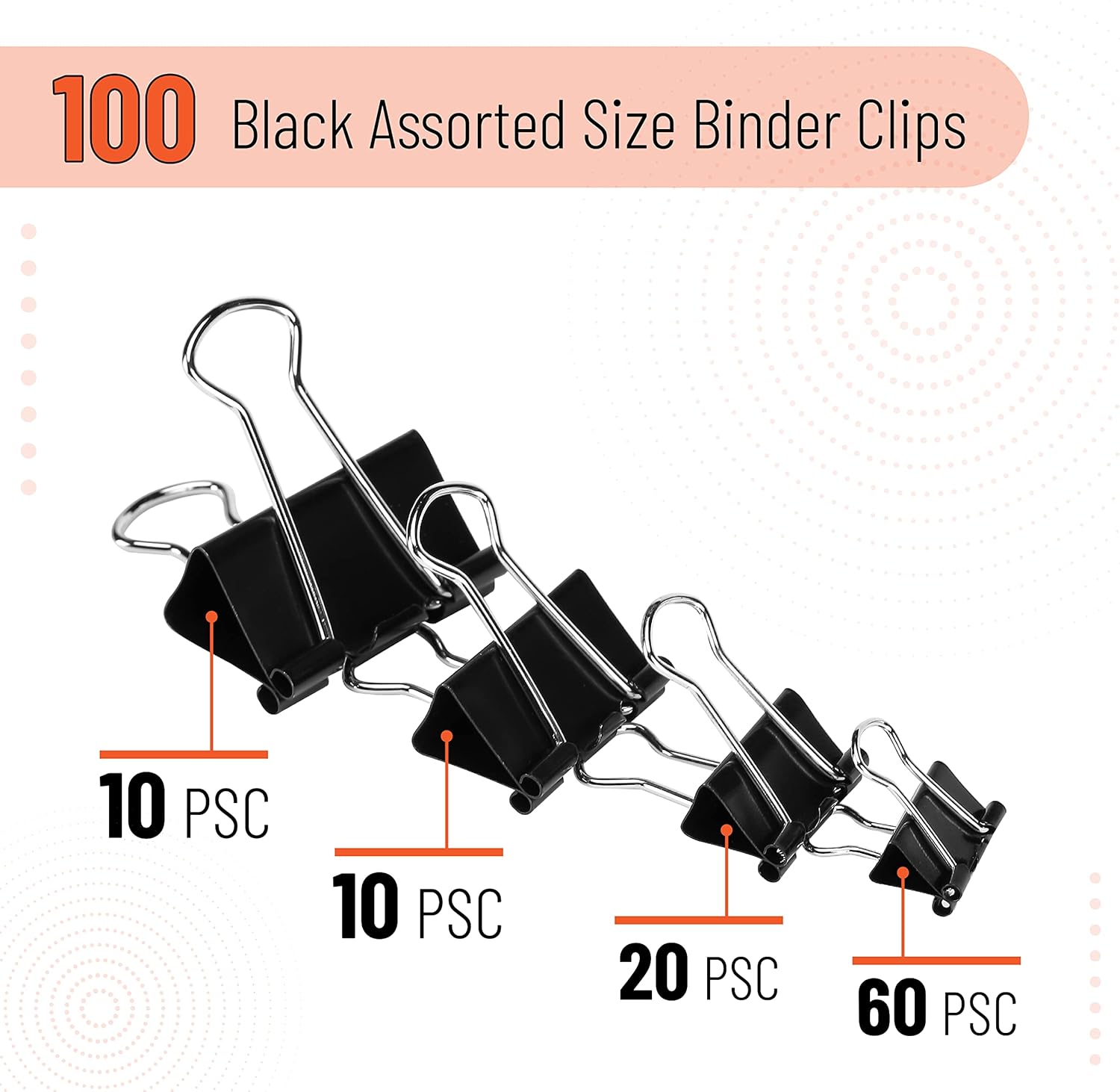 Binder Clips, 100 pcs Assorted - Binder Clip Assorted incelemesi ve fiyatı