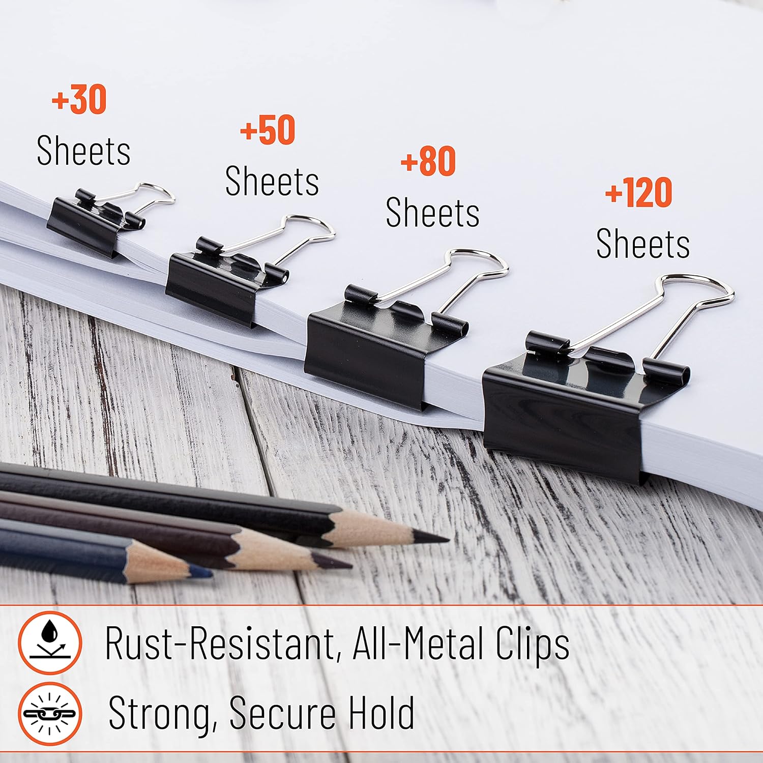 Binder Clips, 100 pcs Assorted - Binder Clip Assorted incelemesi ve fiyatı
