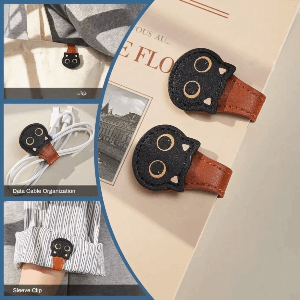 Cute PU Magnetic Page Clip Cat - Bookmark Magnetic Clip incelemesi ve fiyatı