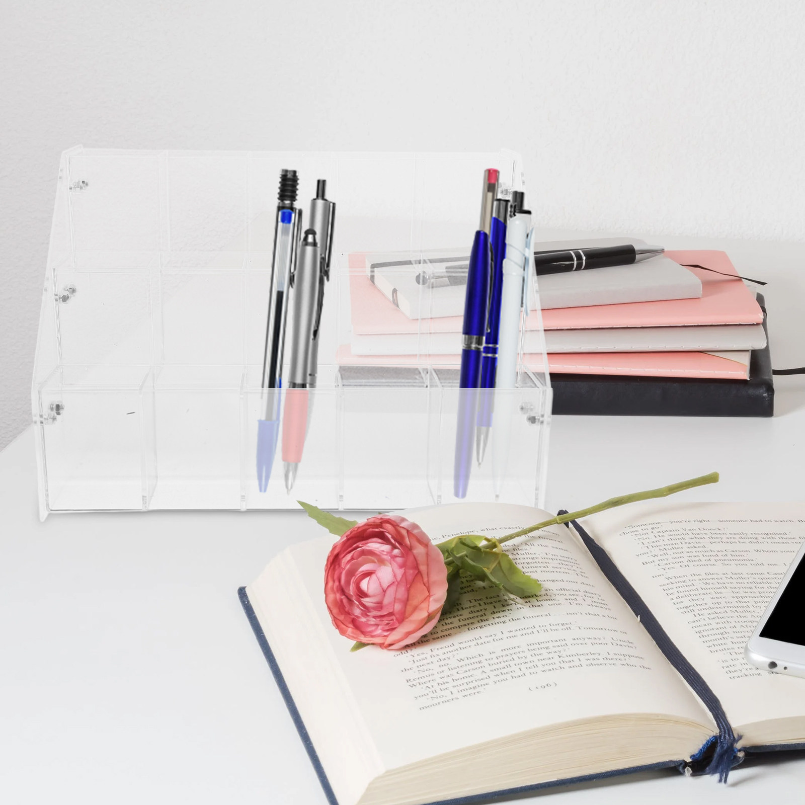 Acrylic Pen Display Stand Clea - Stationery And Office Supply Stores incelemesi ve fiyatı