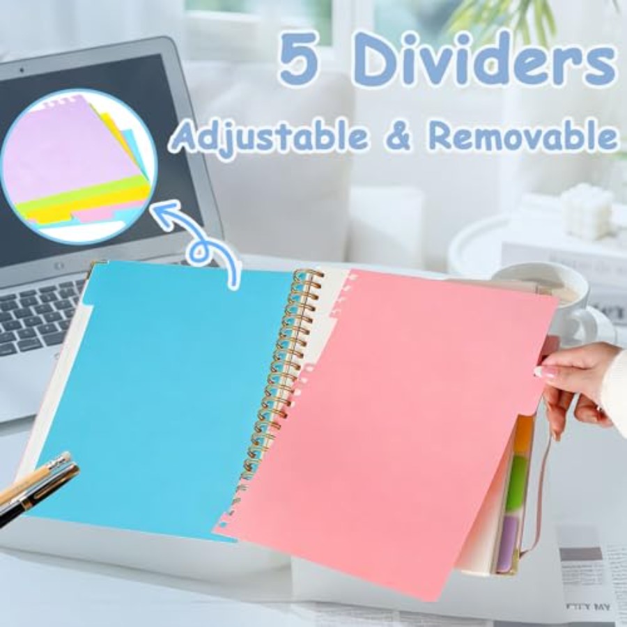 Hardcover Spiral Five Subject  - Journal Leather Hardcover incelemesi ve fiyatı