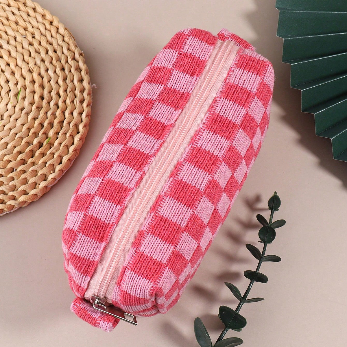 1PC Pink Checkered Single-Laye - Stationery And Office Supply Stores incelemesi ve fiyatı