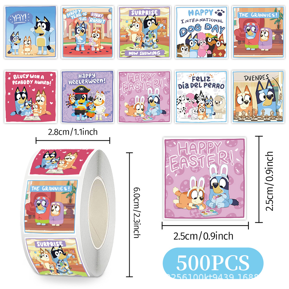 Wholesale 500Pcs/Roll Bluey St - Memo Pad Sticky incelemesi ve fiyatı