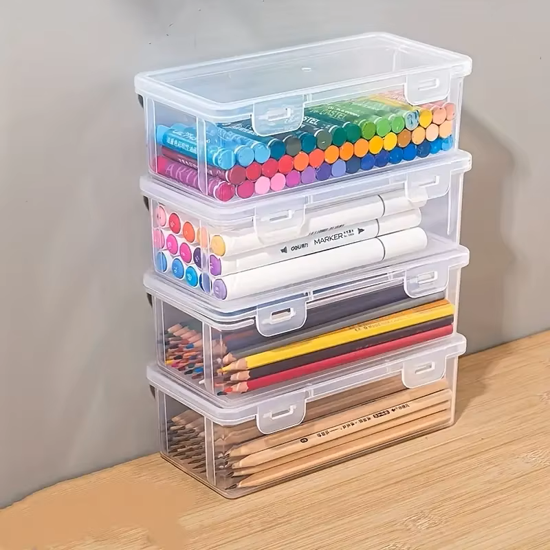 4 large transparent PP storage - Stationery And Office Supply Stores incelemesi ve fiyatı