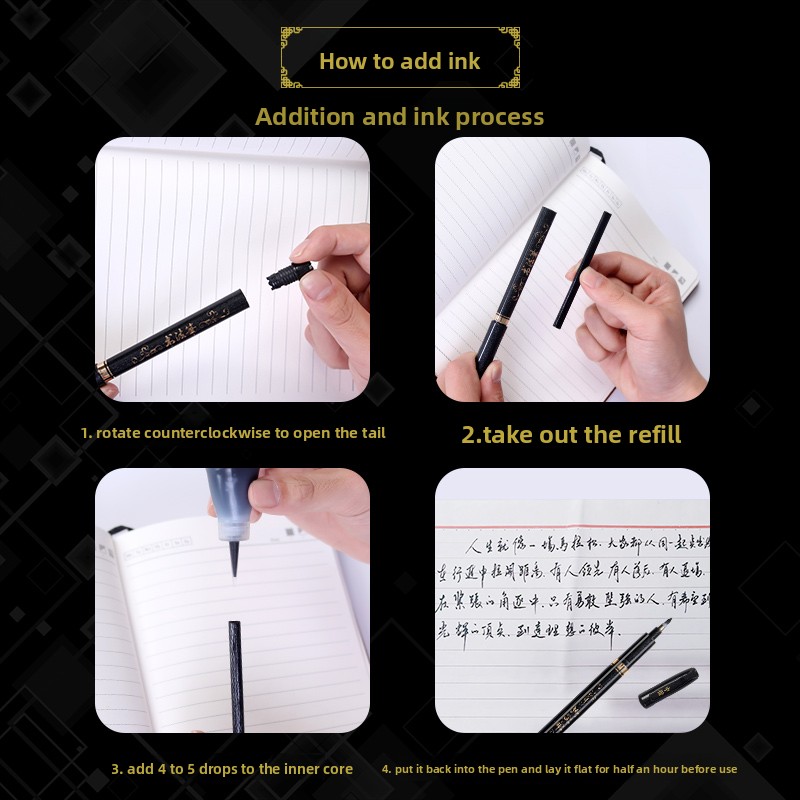 4PCS/SET Calligraphy Art Marke - Office Stationery And Supply incelemesi ve fiyatı