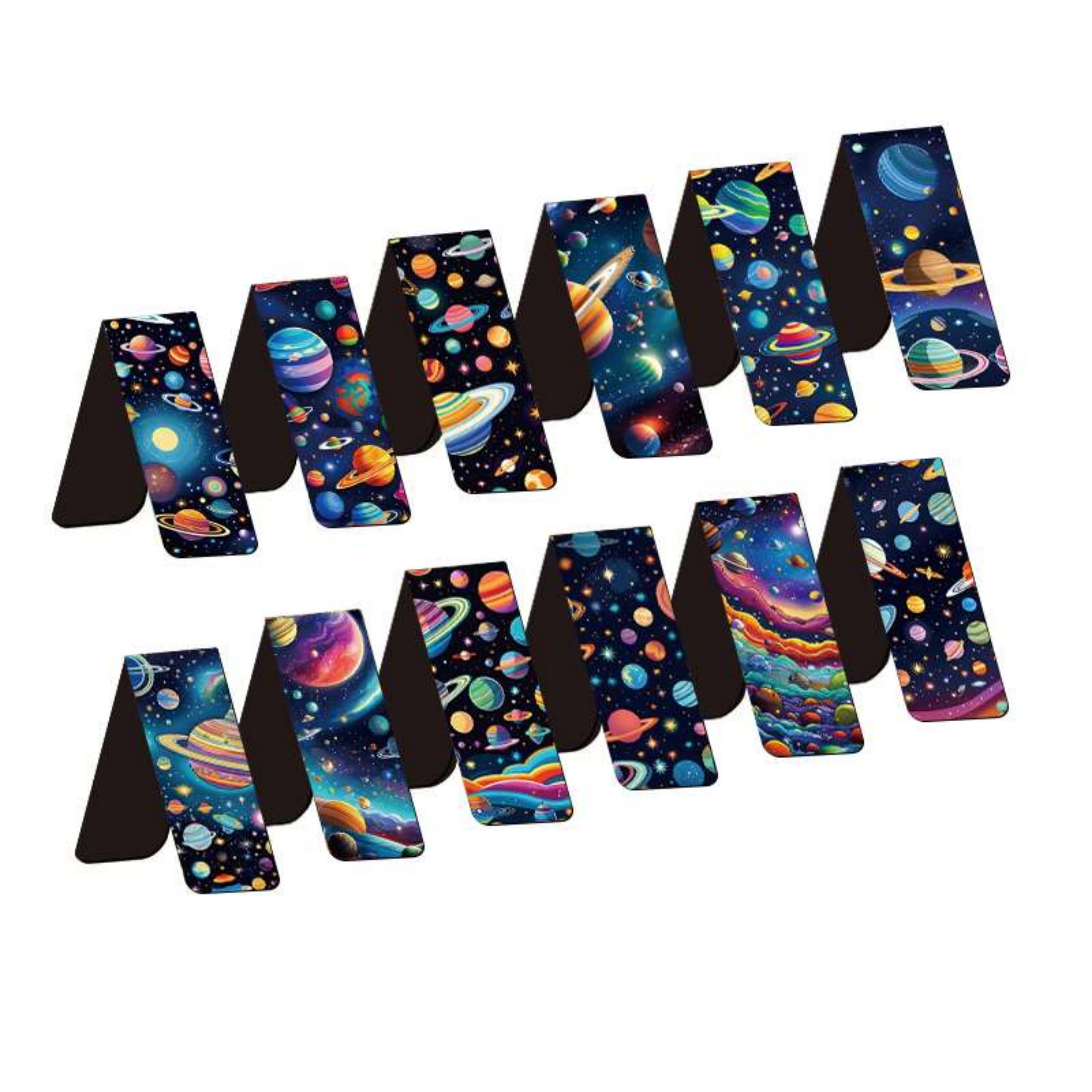 12pcs Space & Planet Themed Ma - Bookmark Magnetic Clip incelemesi ve fiyatı
