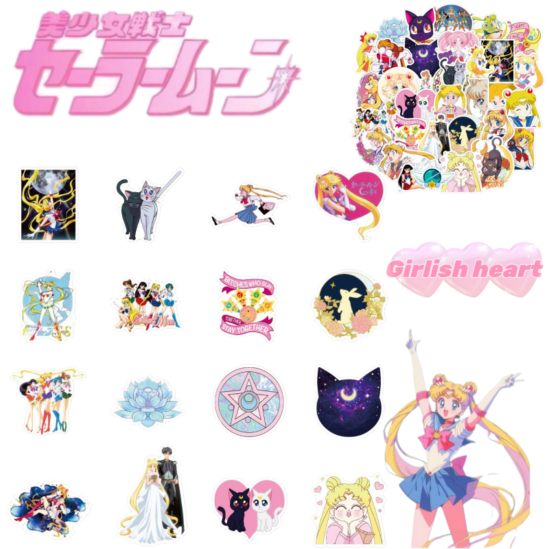 Sailor Moon stickers cartoon c - Memo Pad Sticky incelemesi ve fiyatı