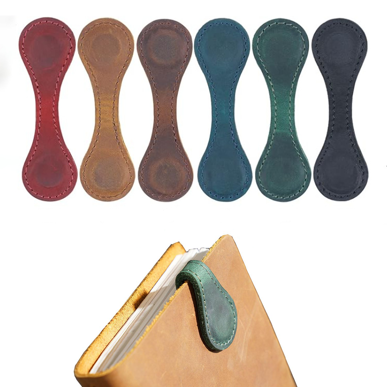 Magnetic Leather Bookmark Doub - Bookmark Magnetic Clip incelemesi ve fiyatı