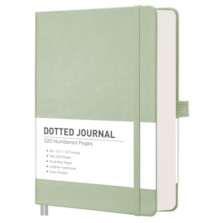 Dotted Journal Notebook, 320 N - Journal Leather Hardcover incelemesi ve fiyatı