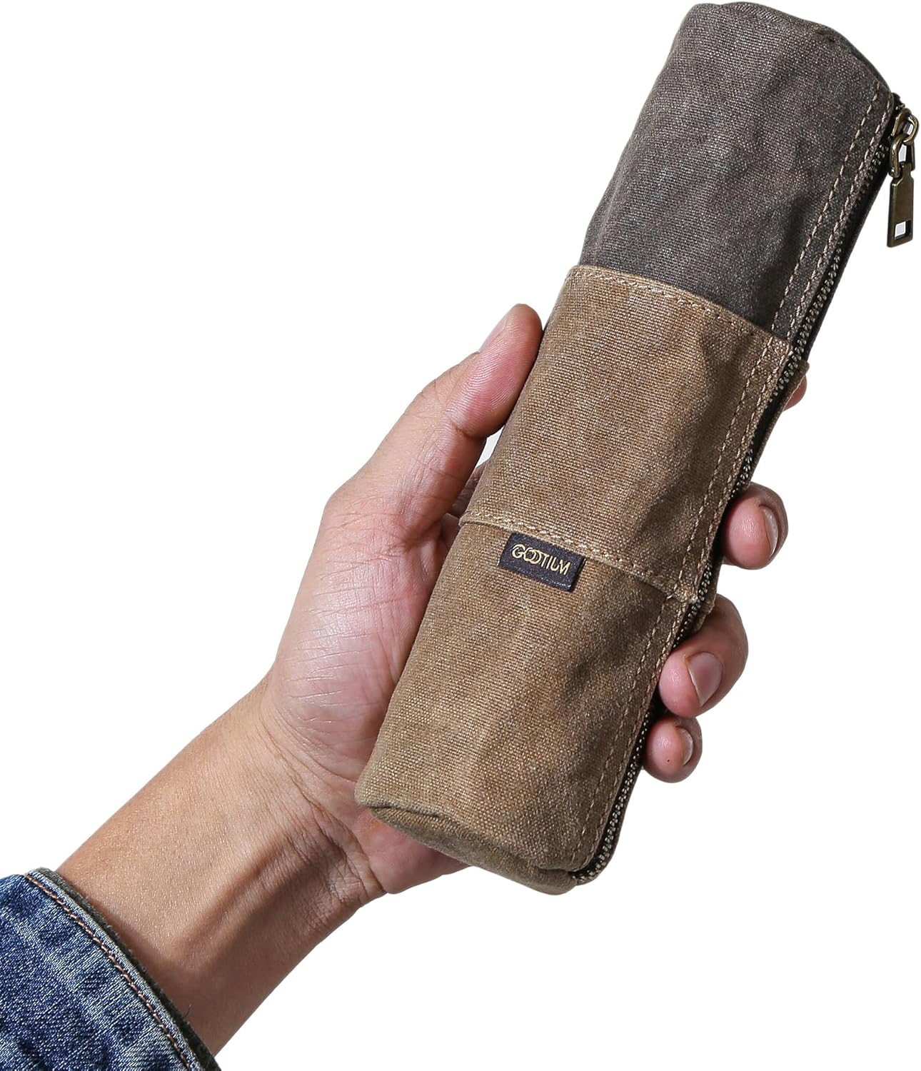 GOOTIUM Waxed Canvas Pencil Po - Tan Stationery & Office Supply incelemesi ve fiyatı