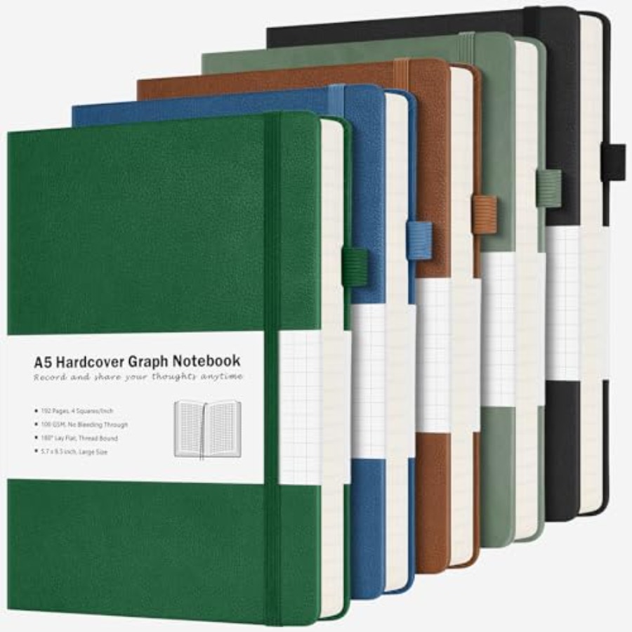 Paper Notebook, 5 Pack Hardcov - Journal Leather Hardcover incelemesi ve fiyatı